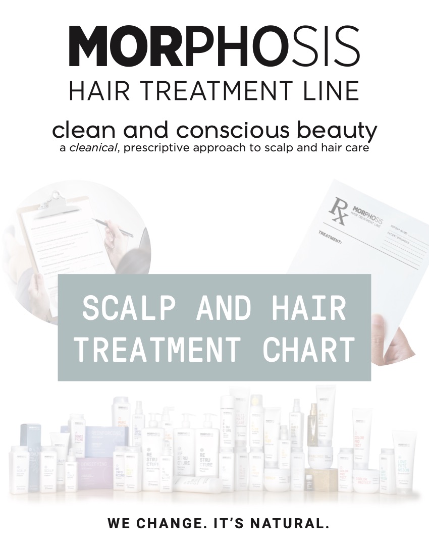 Morphosis scalp and hair treatment chart cover