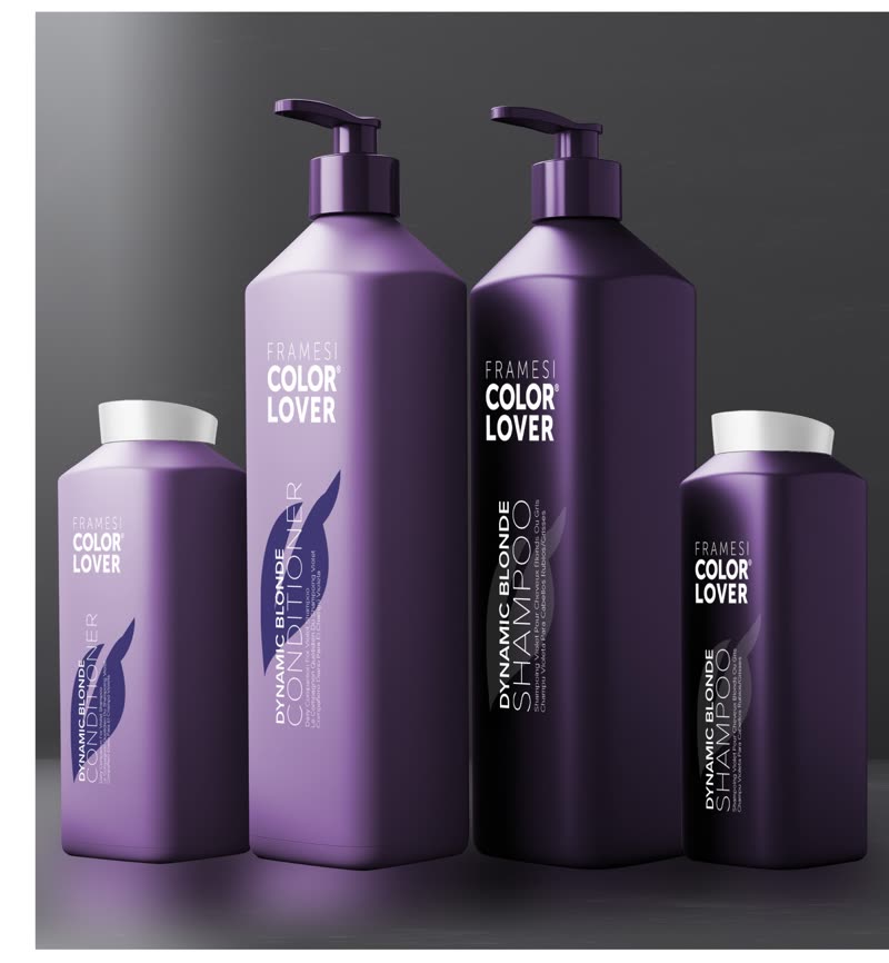 Square purple Dynamic Blonde bottle concepts
