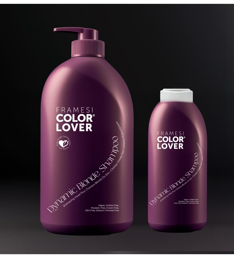 Plum Color Lover bottles with script typography